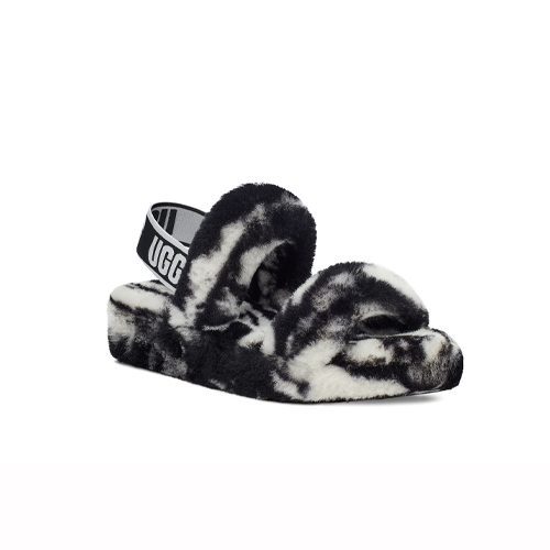 UGG OH YEAH MARBLE BLACK ANGLED