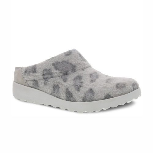 LUCIE WOOL GREY LEOPARD ANGLED