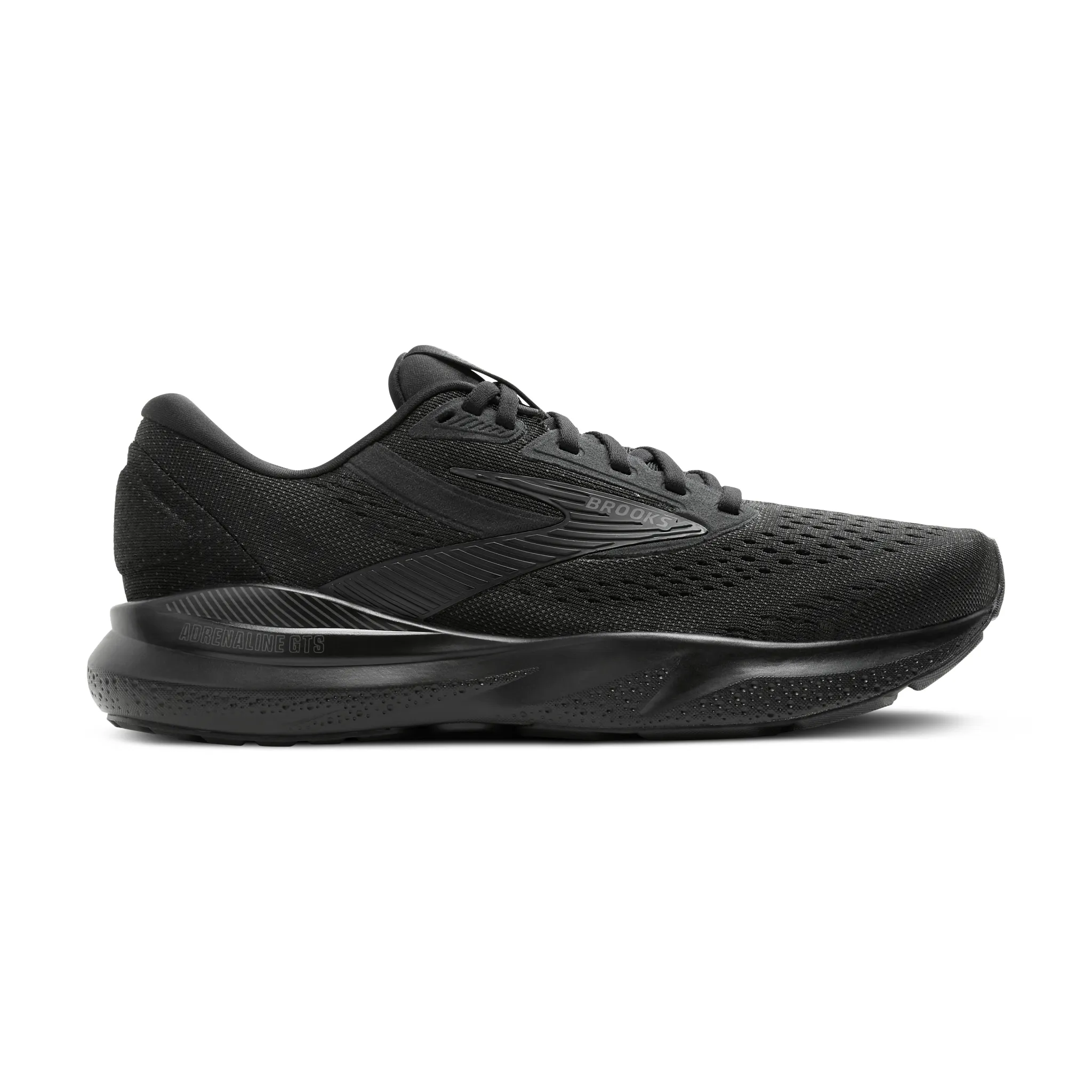 Brooks All Black Adrenaline 24 gts shoes.
