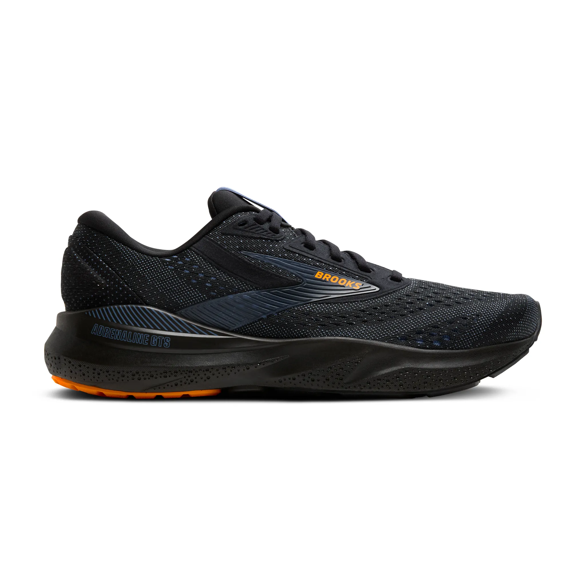 Black Brooks Shoes with orange decal