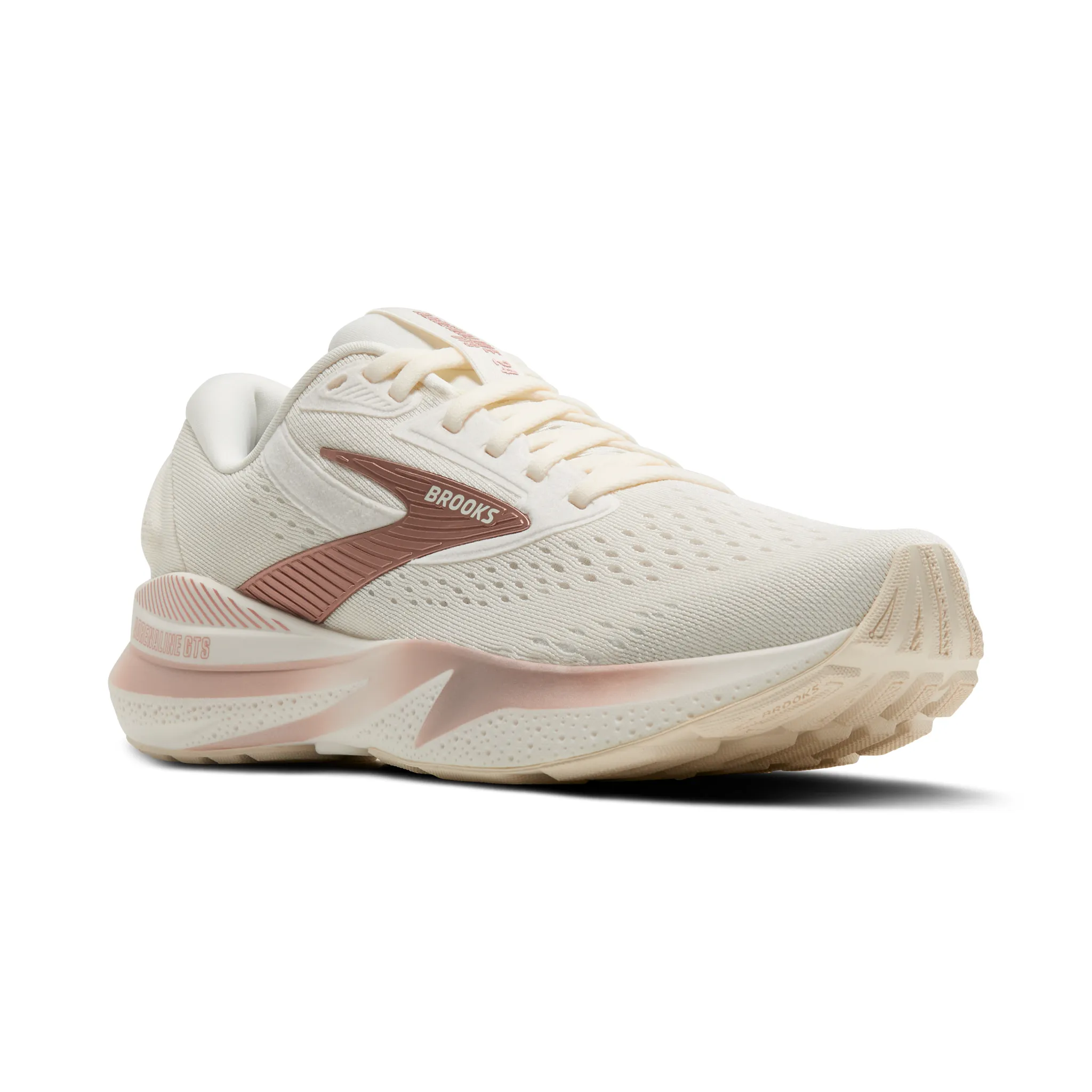 Brooks Womens Adrenaline GTS 24 - Style 120426-159 CHATEAU GREY/COCONUT/PINK - Cocnut/Rose Gold/White - Image 2